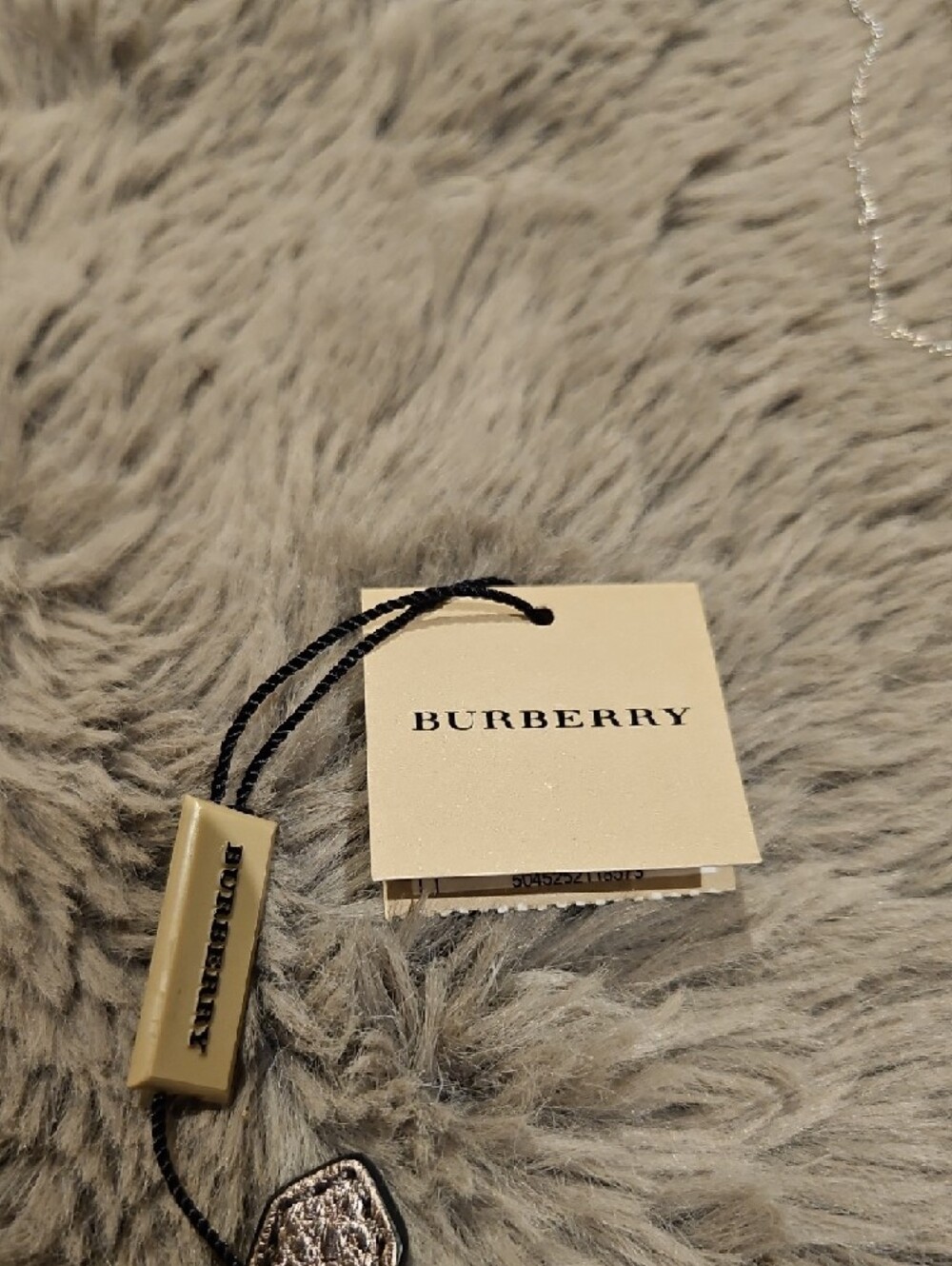 Burberry Metallic Silver Brit Plaid Mirror NWT - Picture 2 of 14